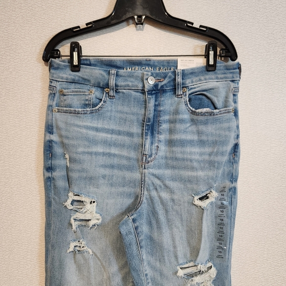 American Eagle Curvy Super High Rise Flare Jeans Womens Size 10 - Picture 2 of 7